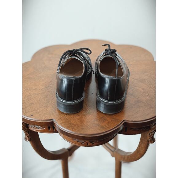 SOLOVAIR England Lace Up Unisex Loafer Black Women's US 6 Men's 5 #0015 - Picture 5 of 8